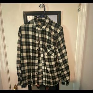 black and white flannel